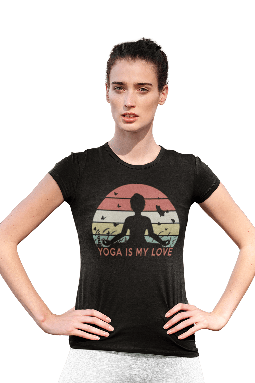 Yoga is my Love - Women's Yoga T-shirt - Letshandcraft