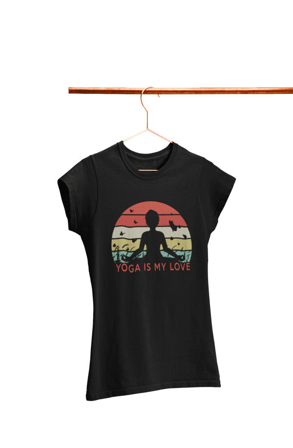 Yoga is my Love - Women's Yoga T-shirt - Letshandcraft