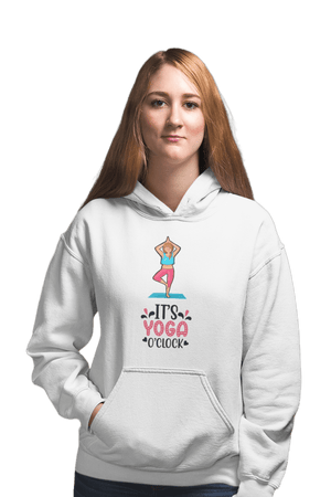 Yoga O'Clock - Funny Print Yoga Hoodies - Letshandcraft