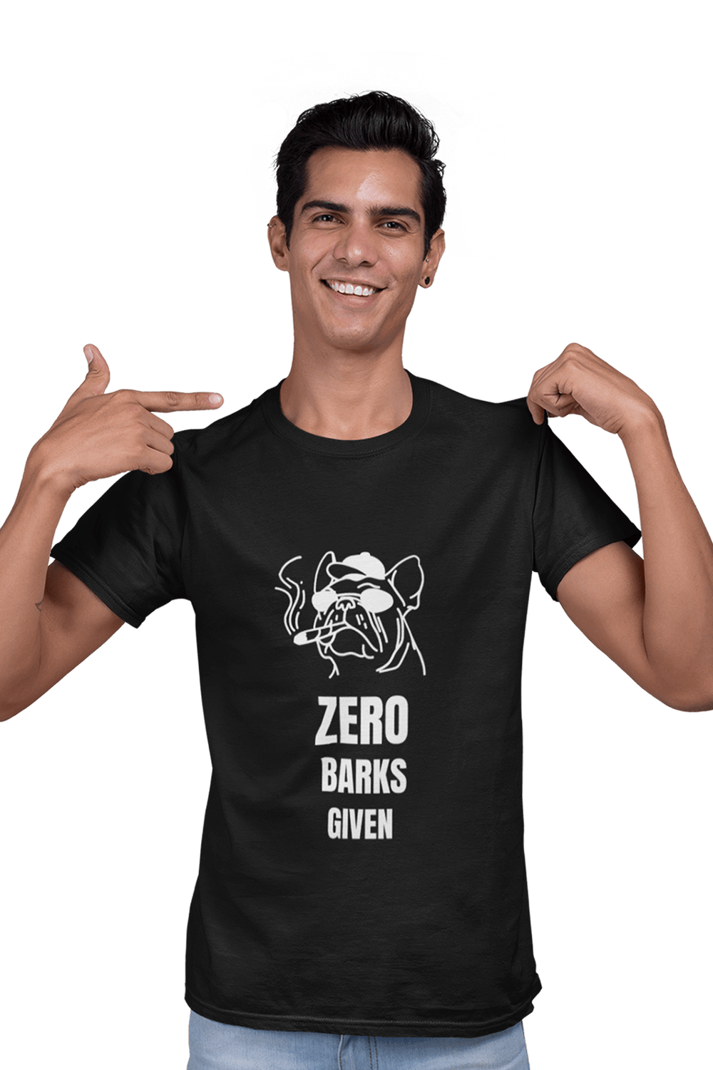 Zero Barks Given - Men's Dog T-shirt - Letshandcraft