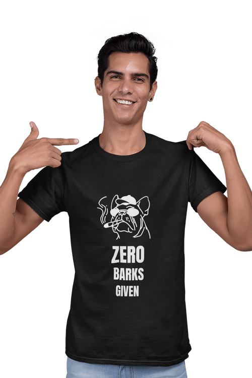 Zero Barks Given - Men's Dog T-shirt - Letshandcraft